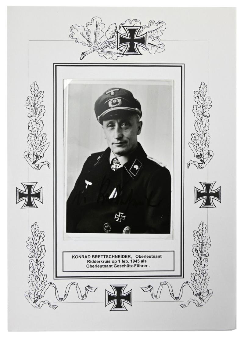 Signature of Wehrmacht Heer KC Recipient 'Konrad Brettschneider' — image 2