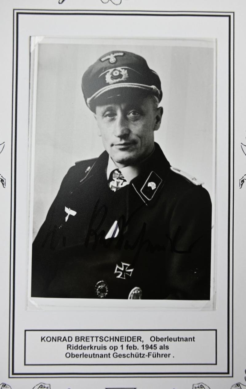 Signature of Wehrmacht Heer KC Recipient 'Konrad Brettschneider' — image 3