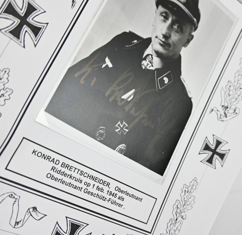 Signature of Wehrmacht Heer KC Recipient 'Konrad Brettschneider' — image 4