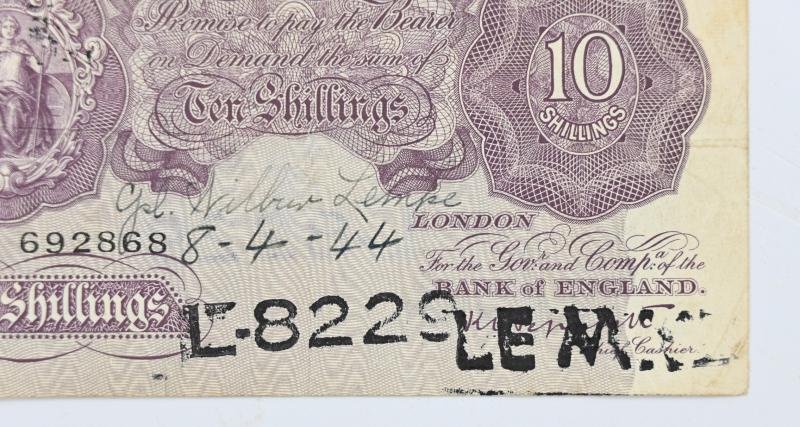 British WW2 Named Banknote — image 2