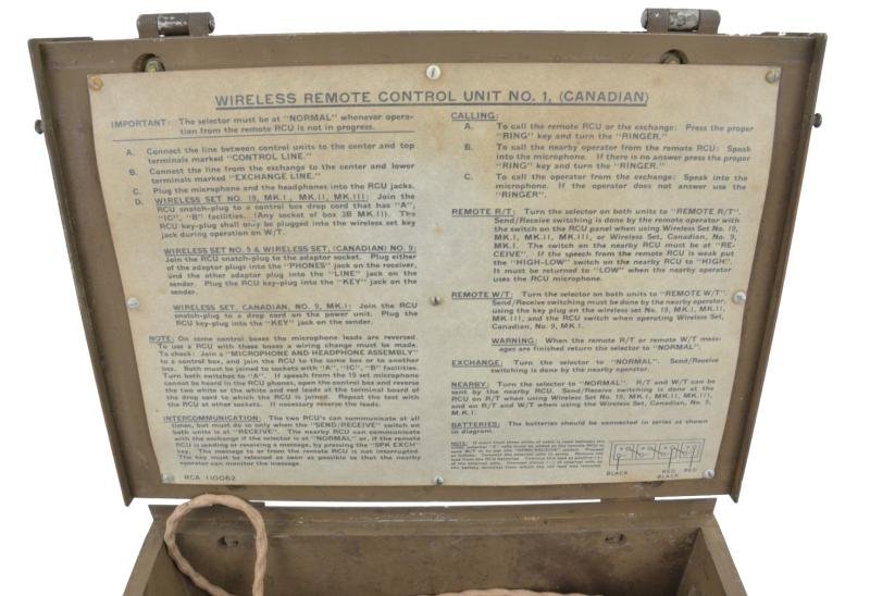 Canadian WW2 Wireless Remote Control Unit No.1 — image 6