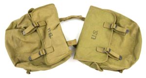 US WW2 Motorcycle Musset Bag set