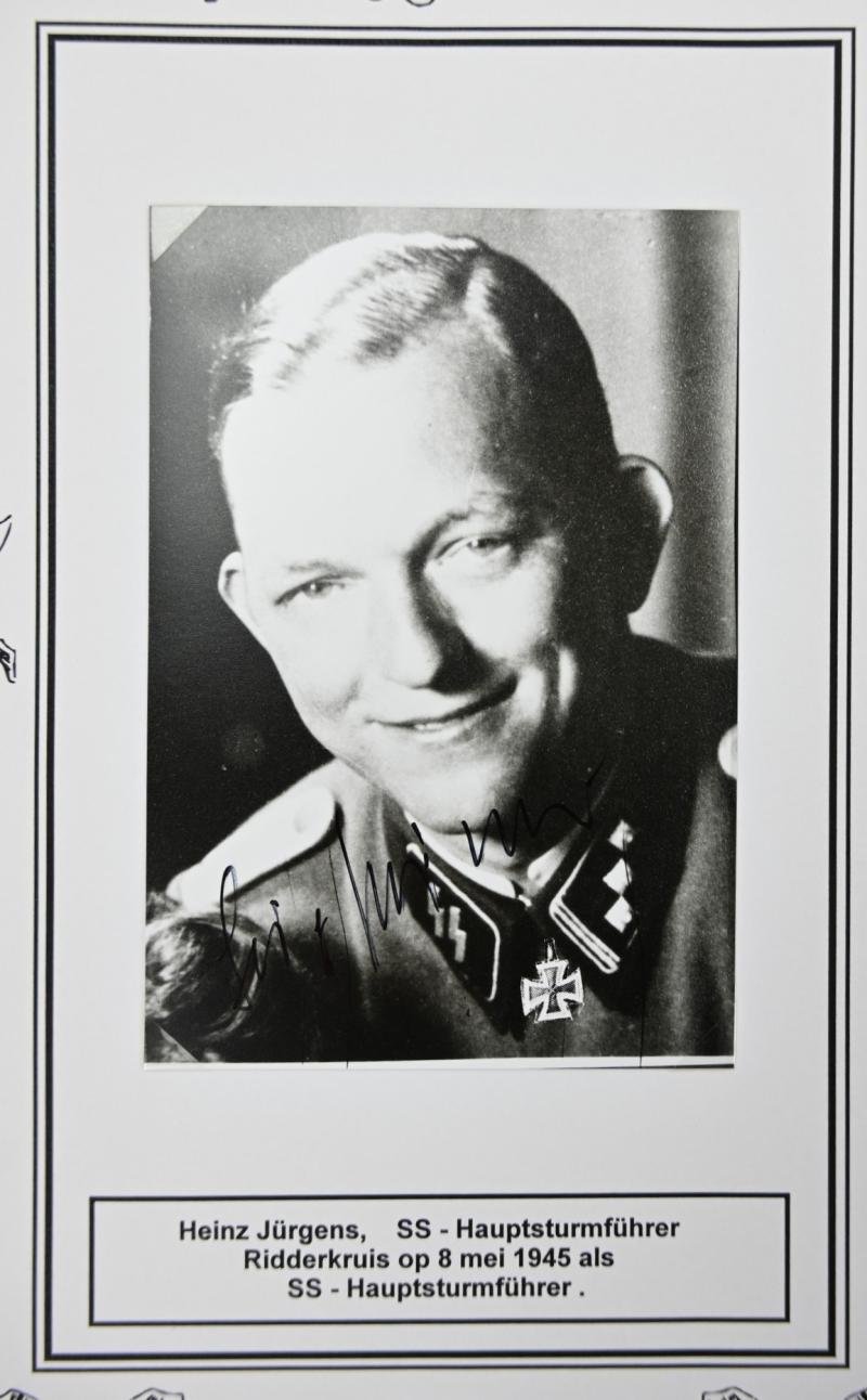 Signature of Waffen-SS KC Recipient 'Heinz Jürgens' — image 3