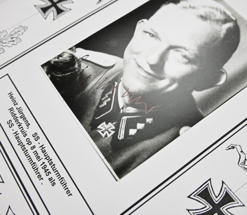 Signature of Waffen-SS KC Recipient 'Heinz Jürgens' — image 4