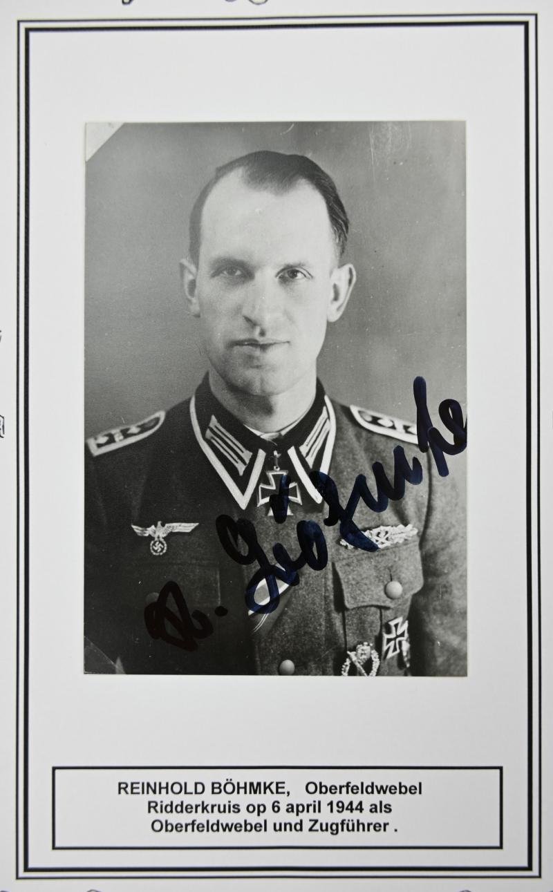 Signature of Wehrmacht KC Recipient 'Reinhold Böhmke' — image 3