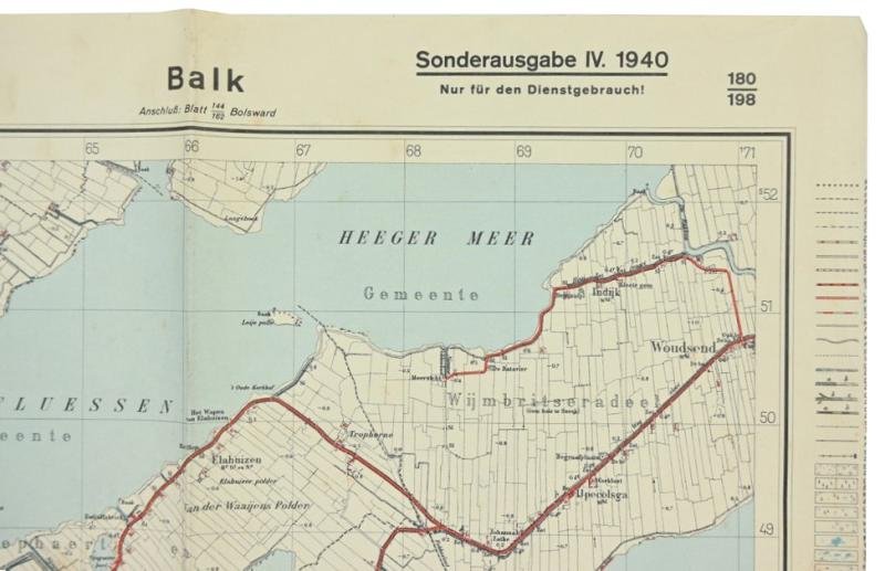 German Roadmap 'Balk' Holland 1940 — image 3