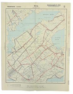 German Roadmap 'Balk' Holland 1940