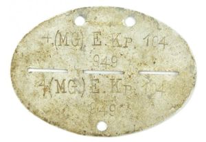 German WH Dog-Tag MG-Kompanie