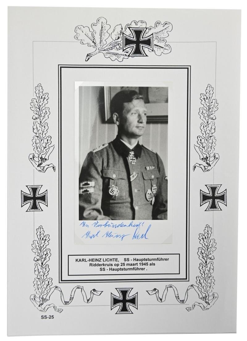 Signature of Wehrmacht (Heer) KC Recipient 'Karl-Heinz Lichte' — image 2