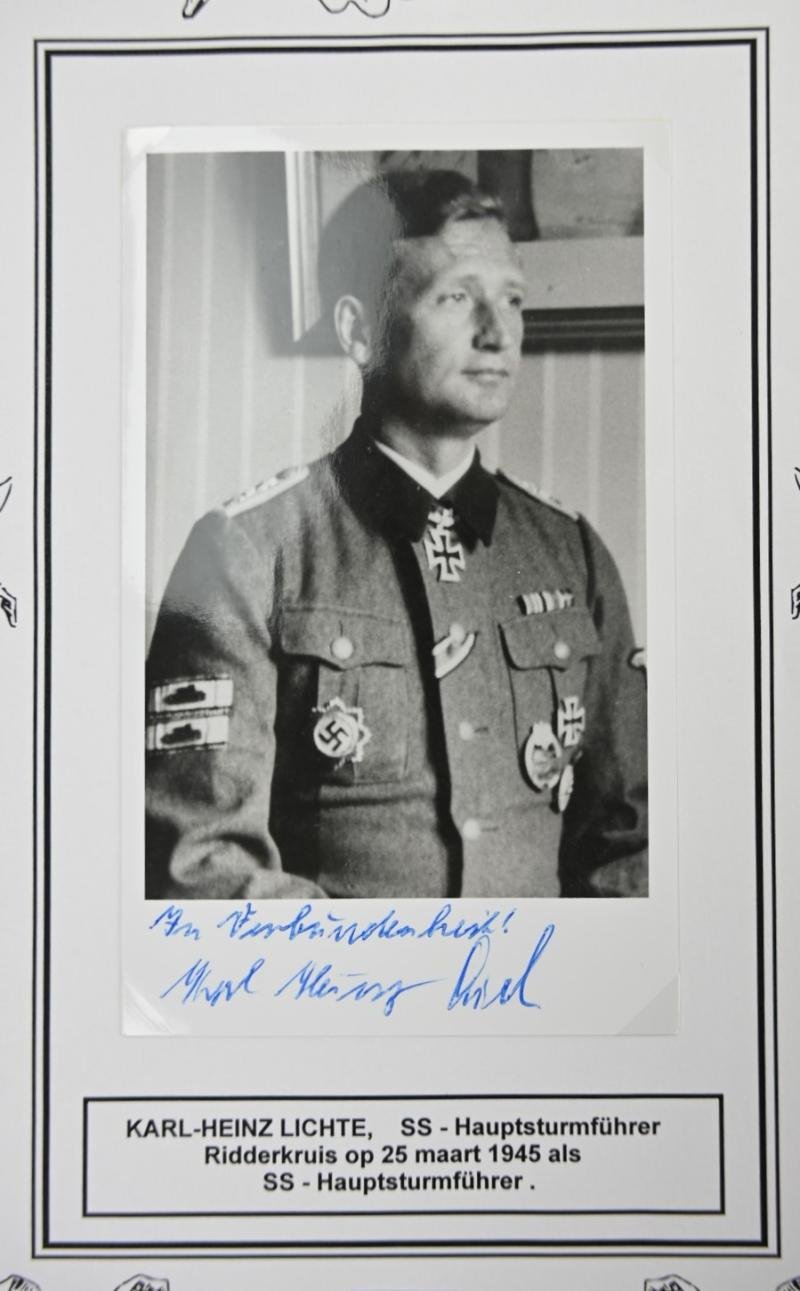 Signature of Wehrmacht (Heer) KC Recipient 'Karl-Heinz Lichte' — image 3