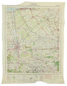 German Roadmap 'Sluis' Holland 1941