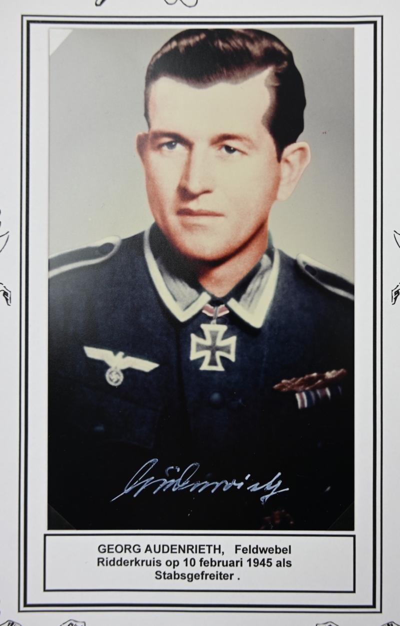 Signature of Wehrmacht Heer KC Recipient 'Georg Audenrieth' — image 3