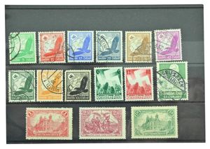 German Third Reich Era Postcard Stamps