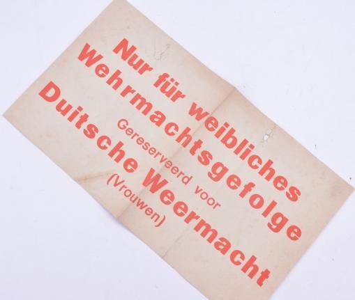 German/Dutch Wehrmacht Train Sign — image 5