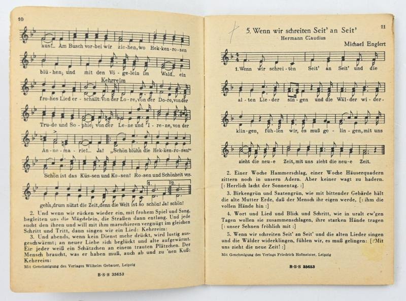 German WH Marching Songs Pocket Book — image 4