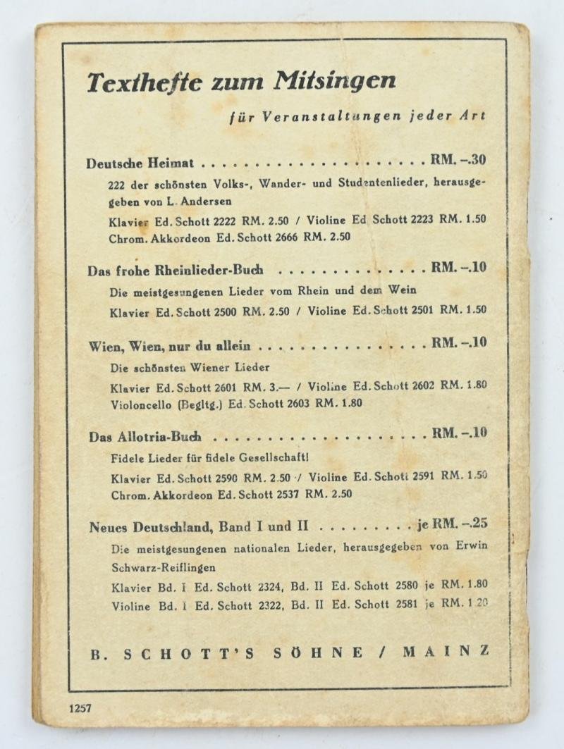 German WH Marching Songs Pocket Book — image 6