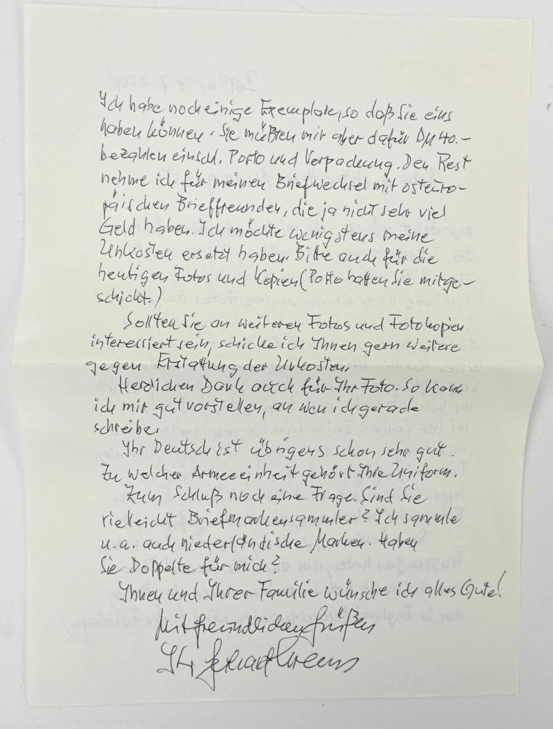 Signature of Luftwaffe KC Recipient 'Gerhard Krems' — image 4