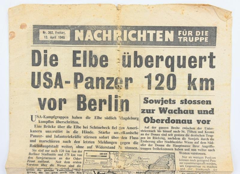 Allied WW2 Droppingsflyer 'Nachrichten für die Truppe' 13 April 1945 — image 2