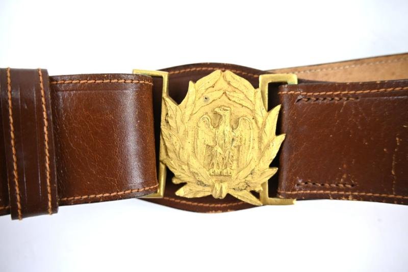 Italian WW2 Fascist Officer's Belt & Buckle — image 2