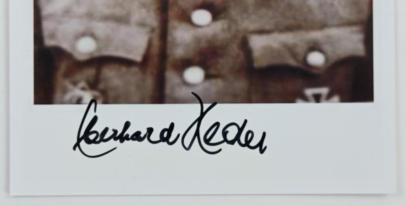 Postcard with Signature of Waffen-SS KC Recipient 'Eberhard Heder' — image 2