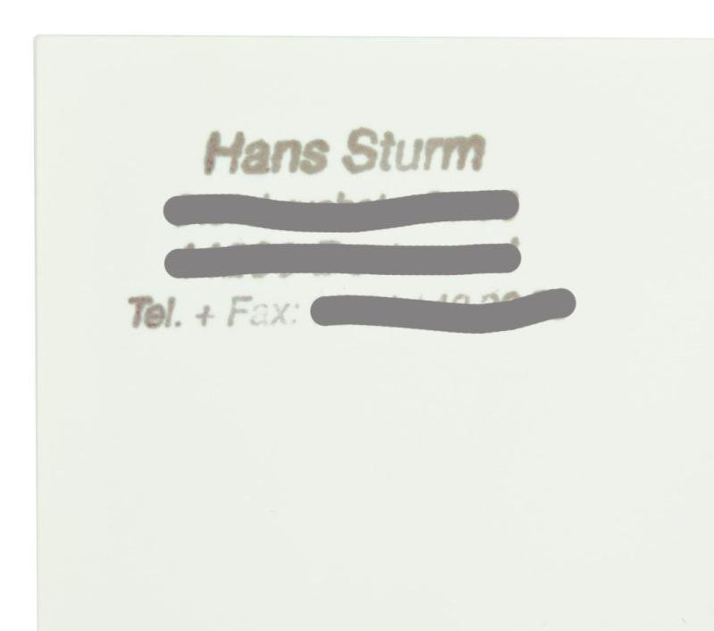 Signature of Wehrmacht Heer KC Recipient 'Hans Sturm' — image 3
