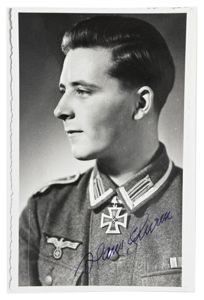 Signature of Wehrmacht Heer KC Recipient 'Hans Sturm'