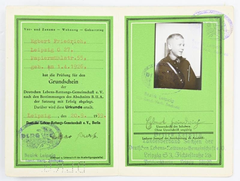 German DRLG Memberpass / Certificate — image 2