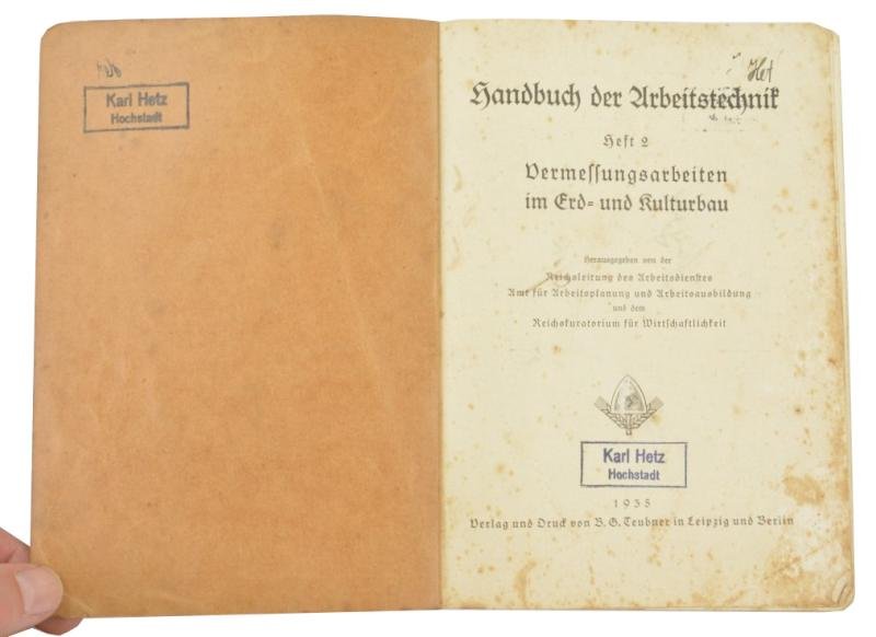German RAD Handbook 1935 — image 2