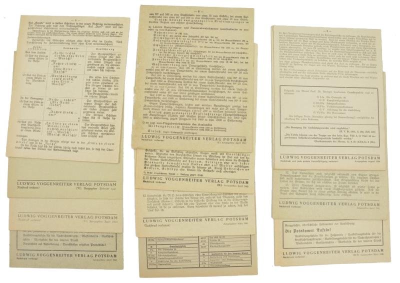 German WH Infantry Training Instruction Cards — image 2