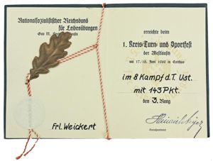 German NSRL Sports Certificate