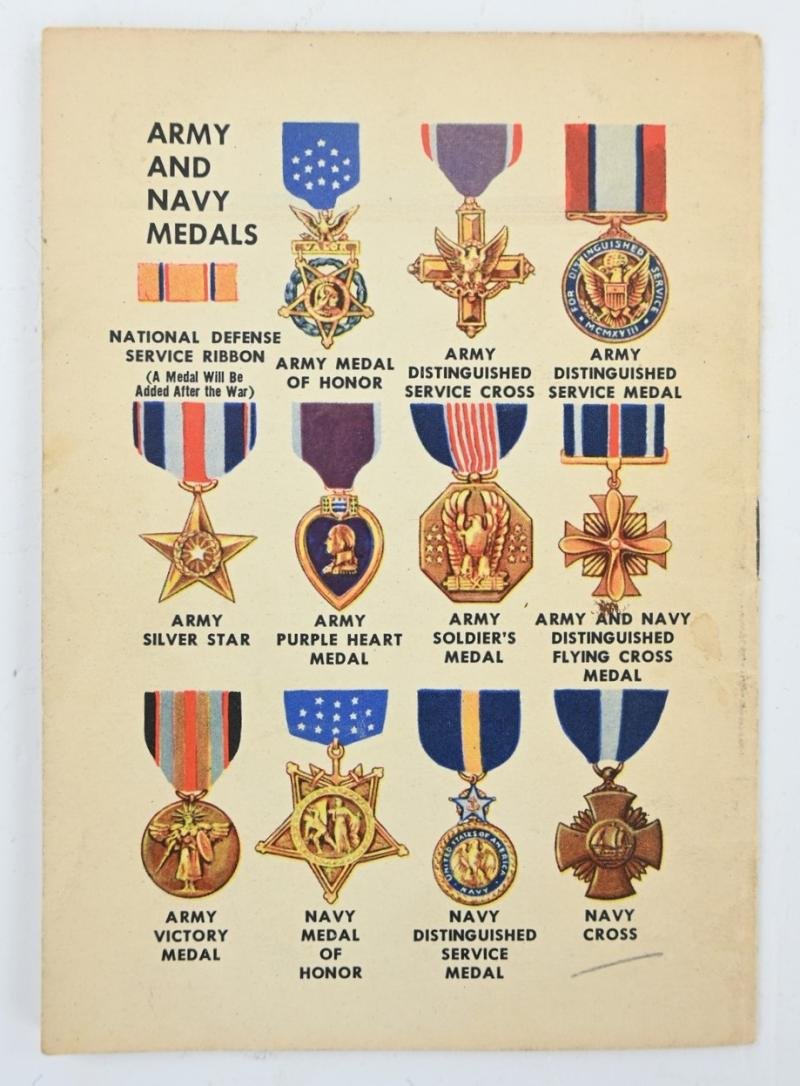 US WW2 US Army Navy Marine Corps Insignia Pocket Booklet — image 7