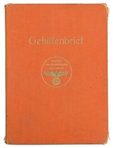 German Third Reich Career Certificate