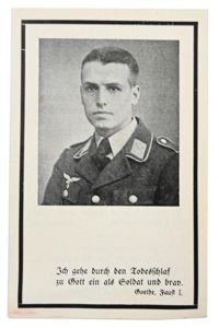 German LW Deathcard 'Rudi Lehne'