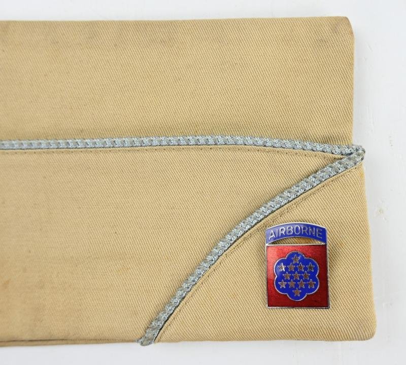 US WW2 Paratrooper 508th PIR/ 82nd AB 2nd Lieutenant Side Cap — image 3