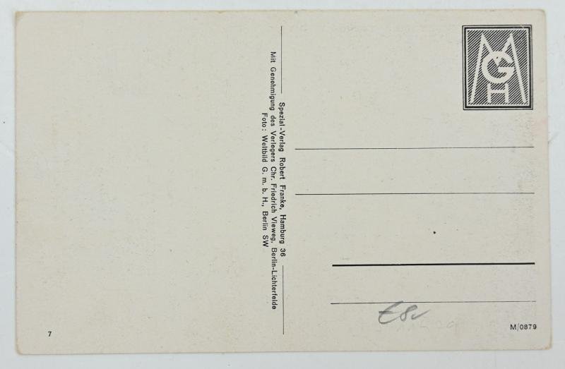 German LW postcard 'wir fahren gegen England!' — image 2