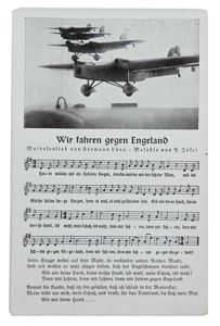 German LW postcard 'wir fahren gegen England!'