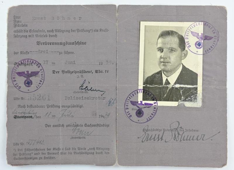 German WH Drivers License — image 2