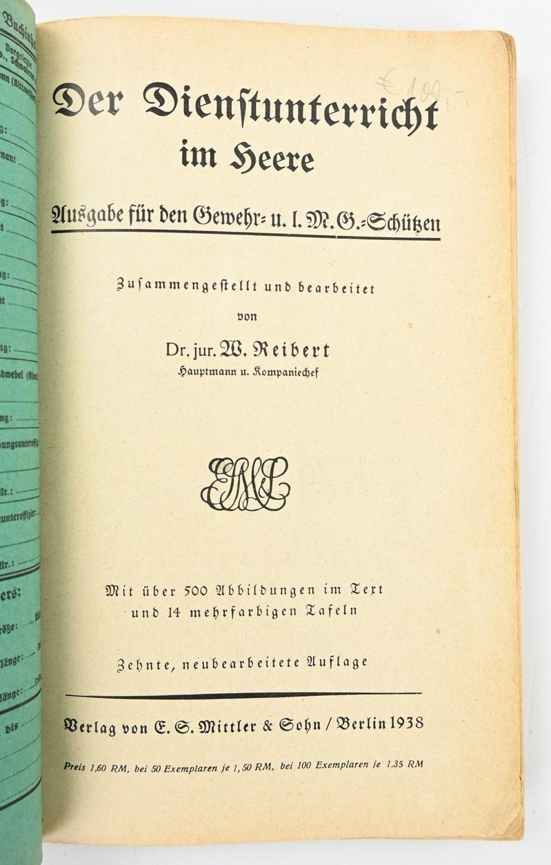 German WH Handbook 'Reibert' — image 2