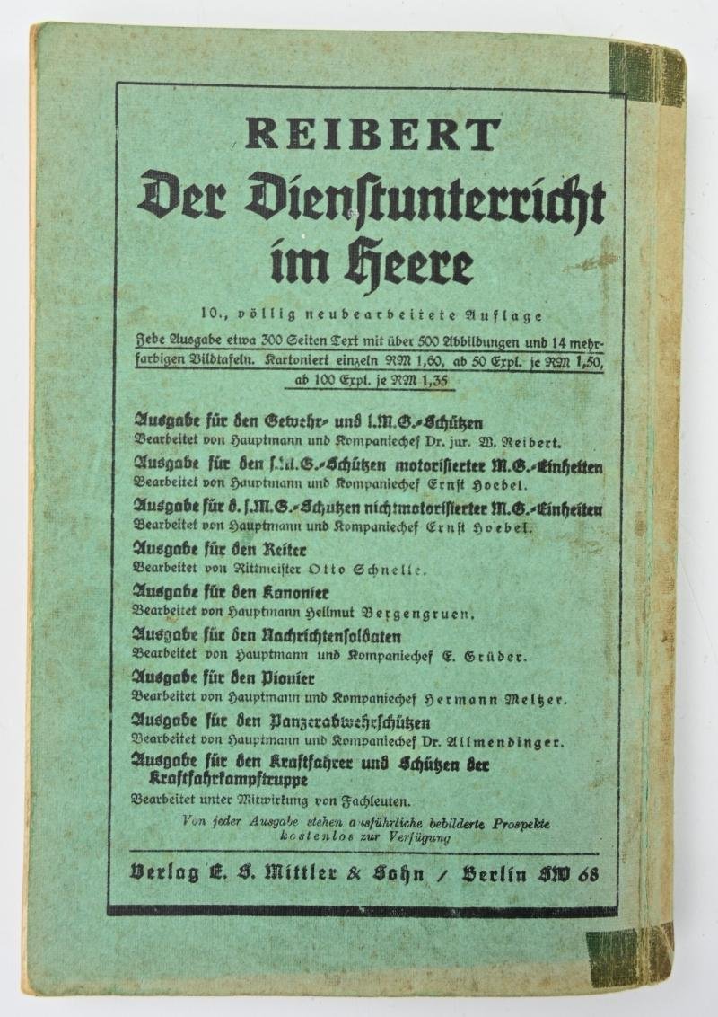 German WH Handbook 'Reibert' — image 9