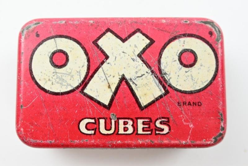 British WW2 Oxo Cubes Tin Can — image 2