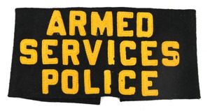 US WW2 Armed Forces Police Armband