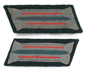 German WH EM Artillery Collar Tabs