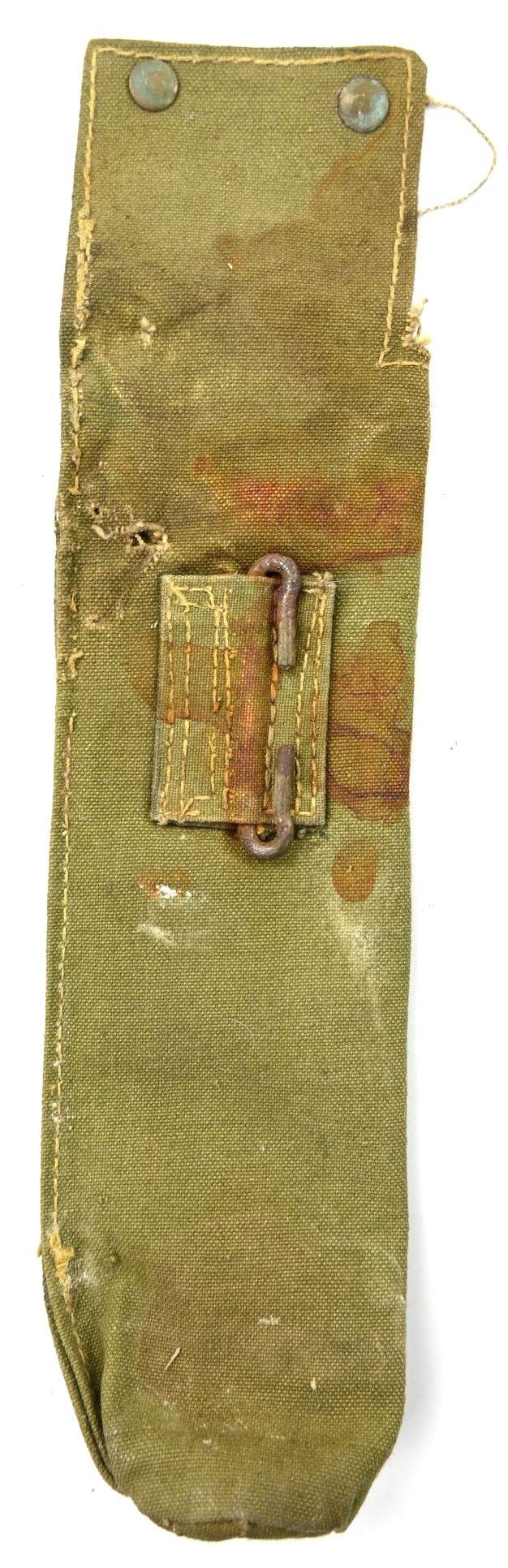 British WW2 Large Mustard Gas Detector Pump Cover — image 3