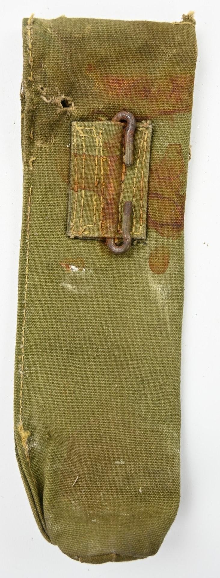 British WW2 Large Mustard Gas Detector Pump Cover — image 4