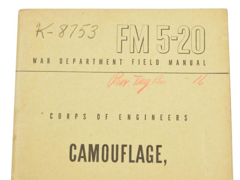 US WW2 Field Manual Basic Camouflage — image 2