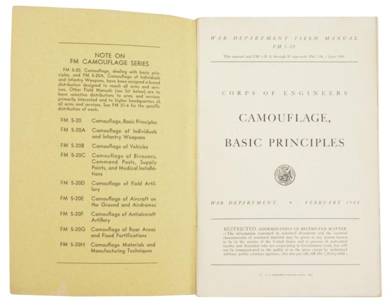US WW2 Field Manual Basic Camouflage — image 3