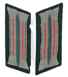 German WH EM Artillery Collar Tabs