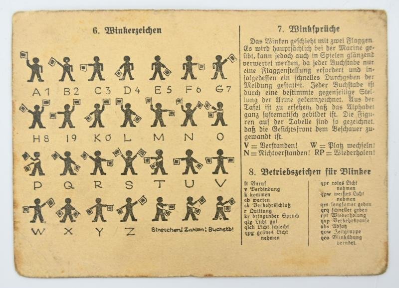 German WH 'Winkertafel' Signal Booklet — image 3