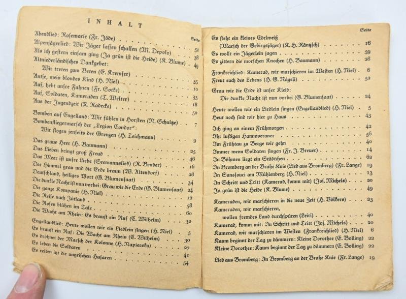 German WH Marching Songs Pocket Book — image 3