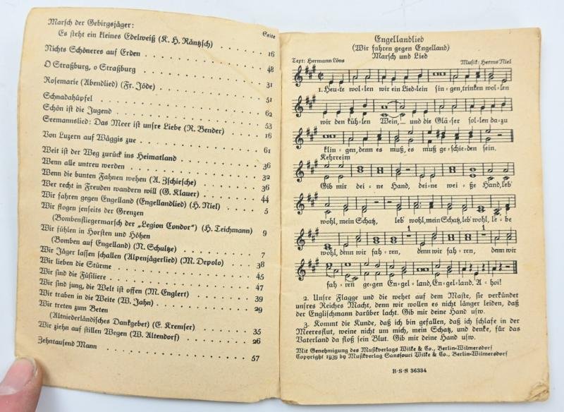German WH Marching Songs Pocket Book — image 4